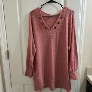 Cato pink long sweater top